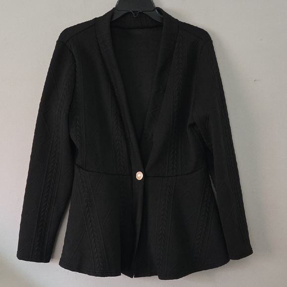 Temu Jackets & Blazers - 2/$15 Single Button Textured Blazer (XL)
